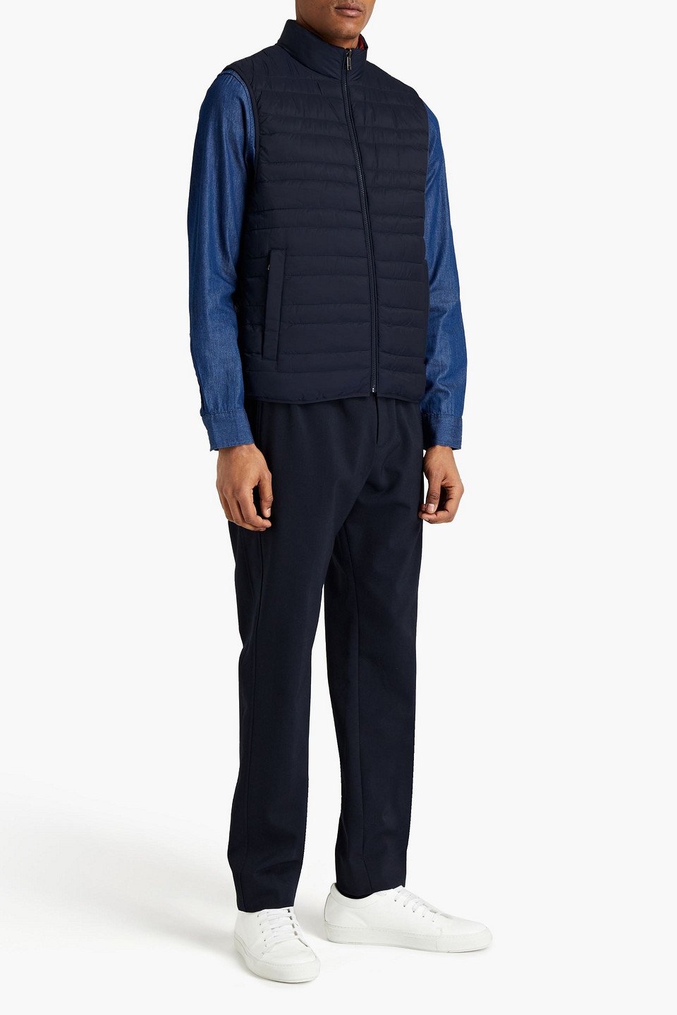 Michael Kors Man Reversible Quilted Shell Waistcoat