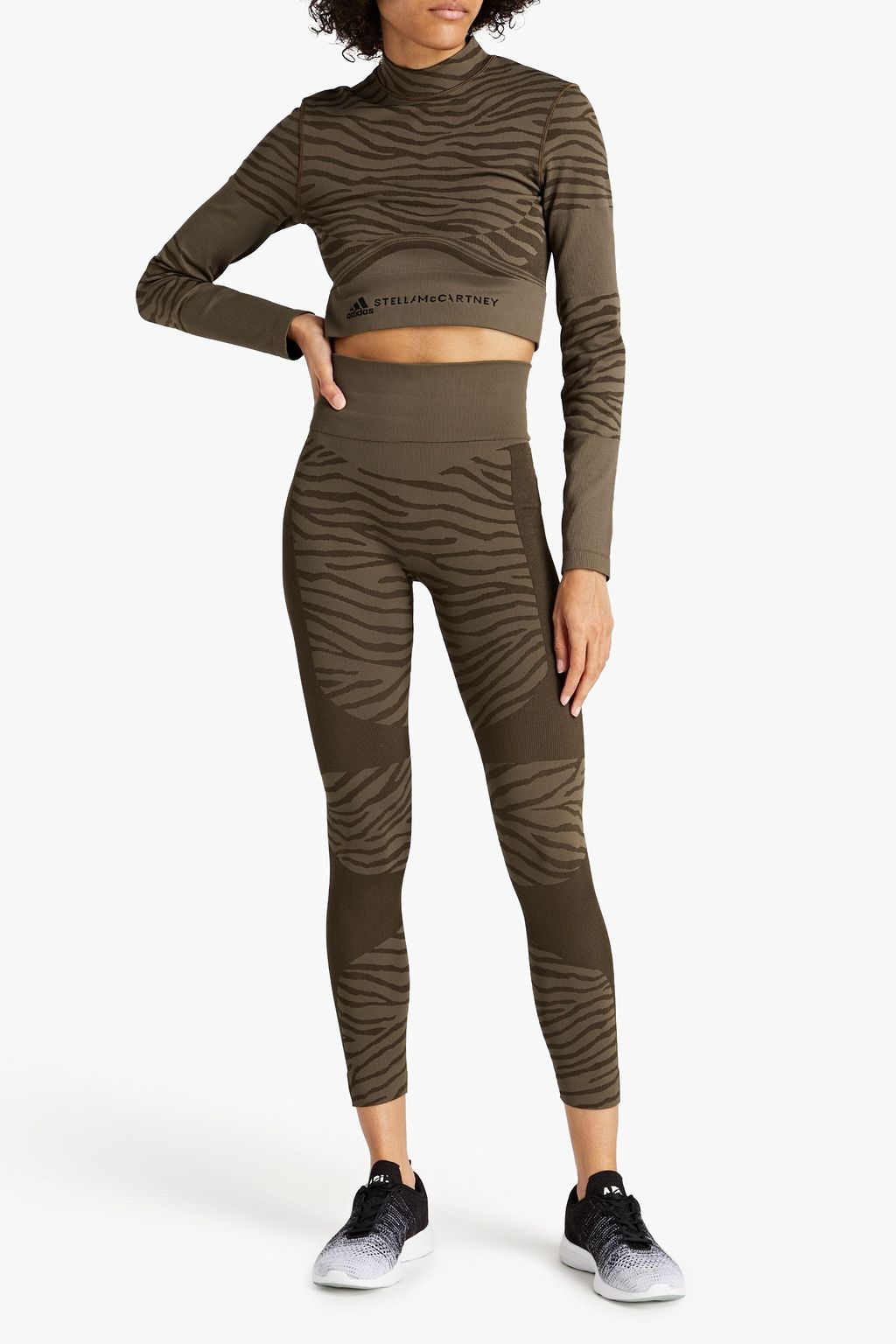 ADIDAS BY STELLA MCCARTNEY Jacquard-knit leggings