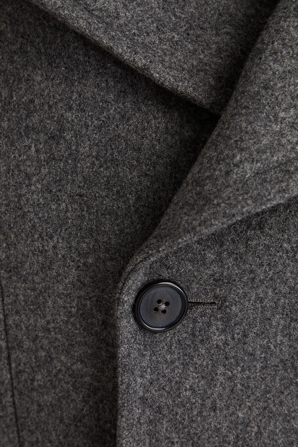 MICHAEL KORS Double-breasted mélange wool-blend felt coat