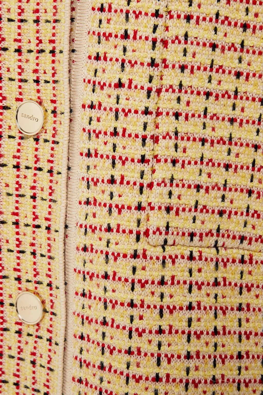 SANDRO Blaise cotton-blend tweed jacket