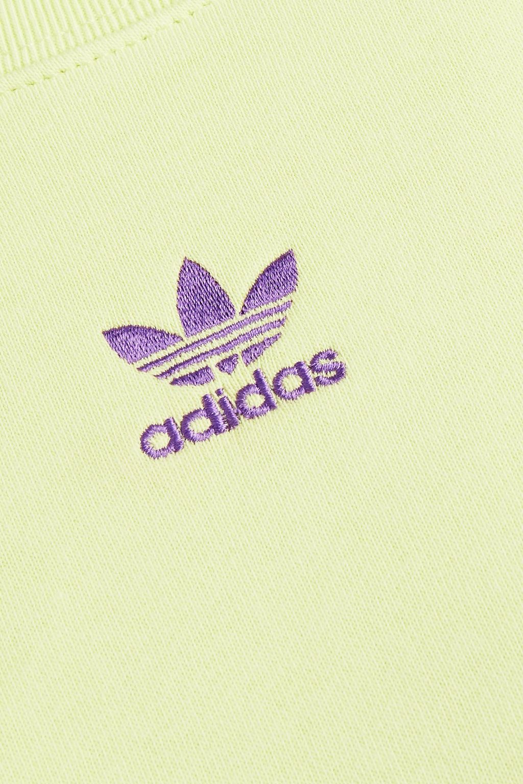 ADIDAS ORIGINALS Logo-embroidered cotton-blend terry sweatshirt