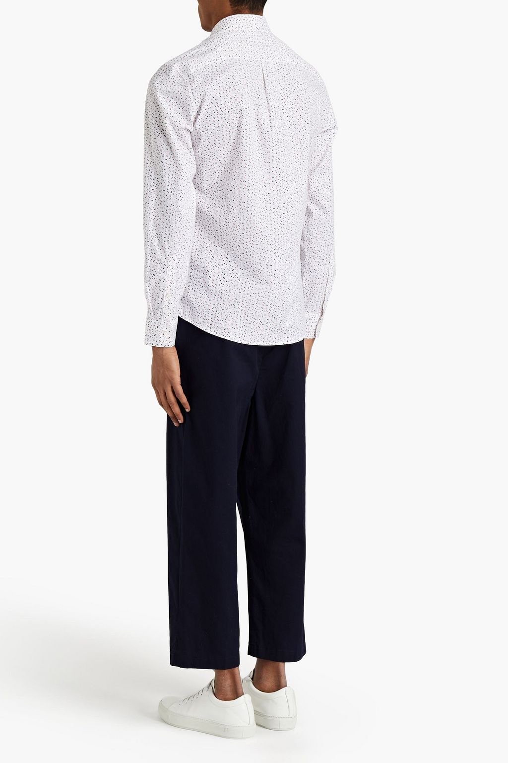 MICHAEL KORS Printed cotton-blend poplin shirt