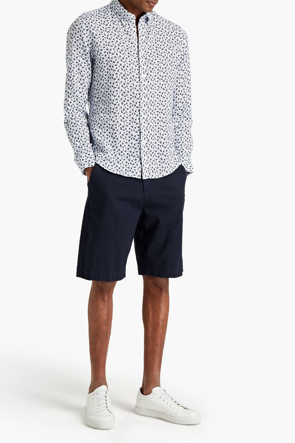 MICHAEL KORS Printed linen shirt