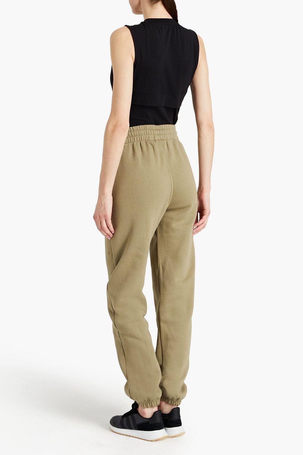 ADIDAS ORIGINALS Embroidered cotton-blend bodysuit
