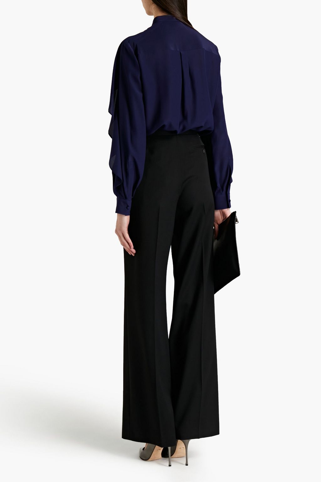 MCQUEEN Wool wide-leg pants