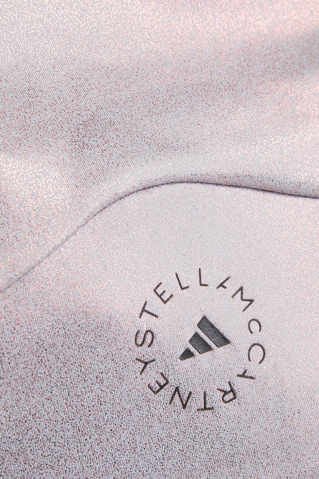 ADIDAS BY STELLA MCCARTNEY Cutout holographic stretch sports bra