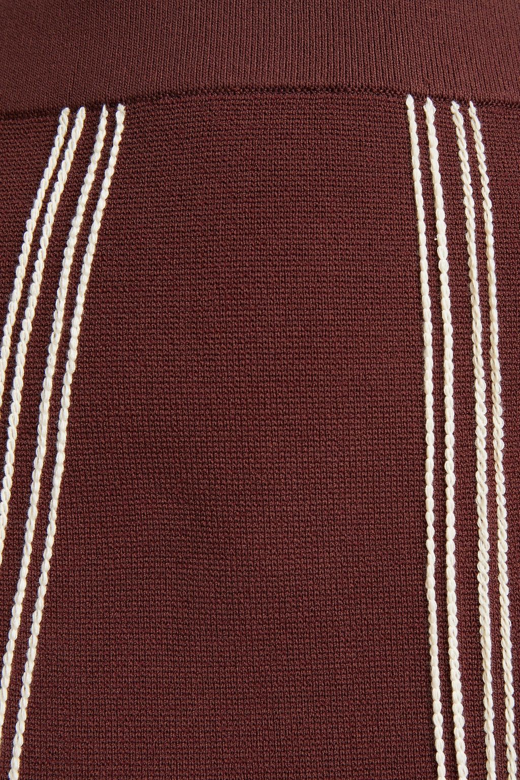 SANDRO Embroidered jersey mini skirt