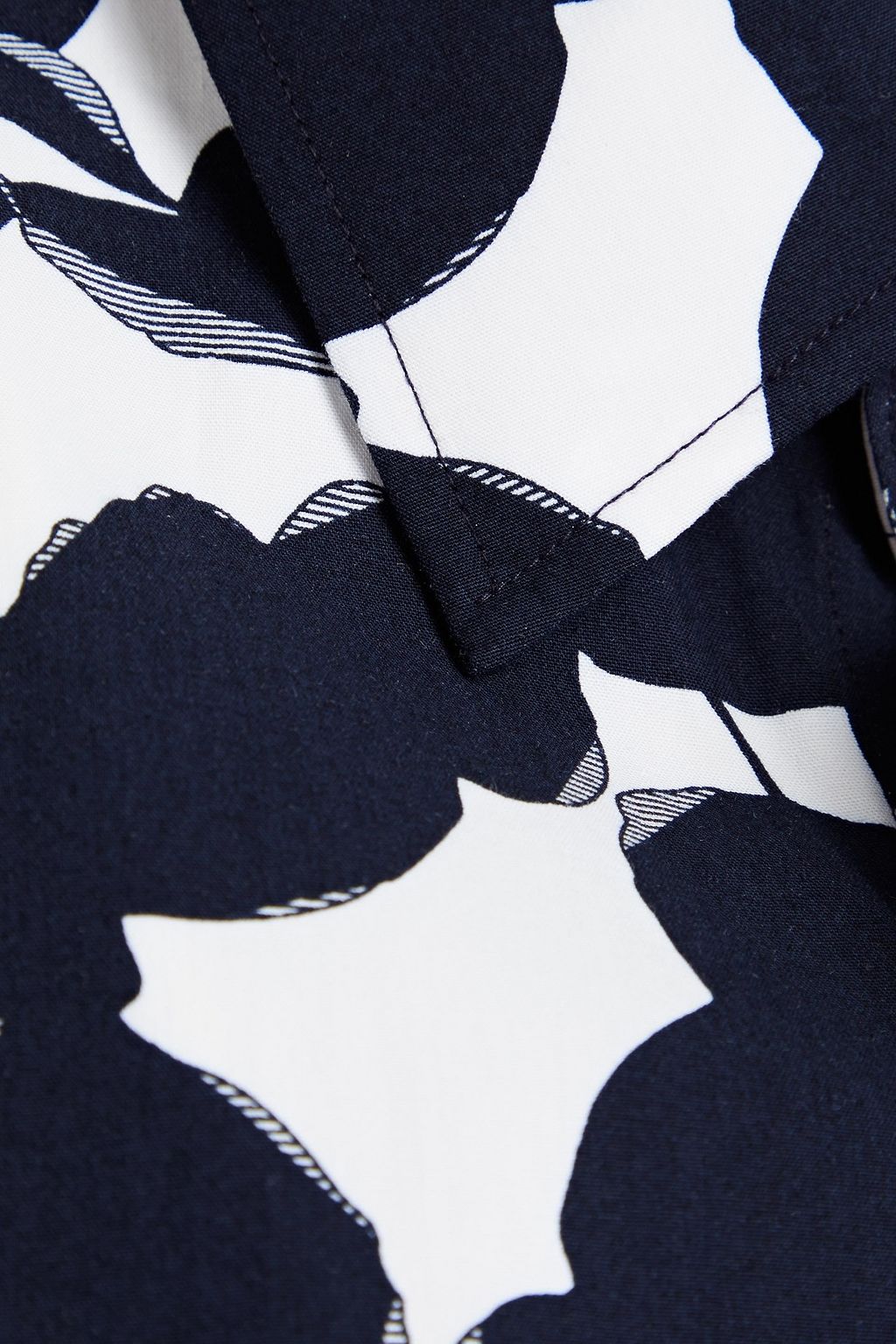 MICHAEL KORS Printed cotton-blend poplin shirt
