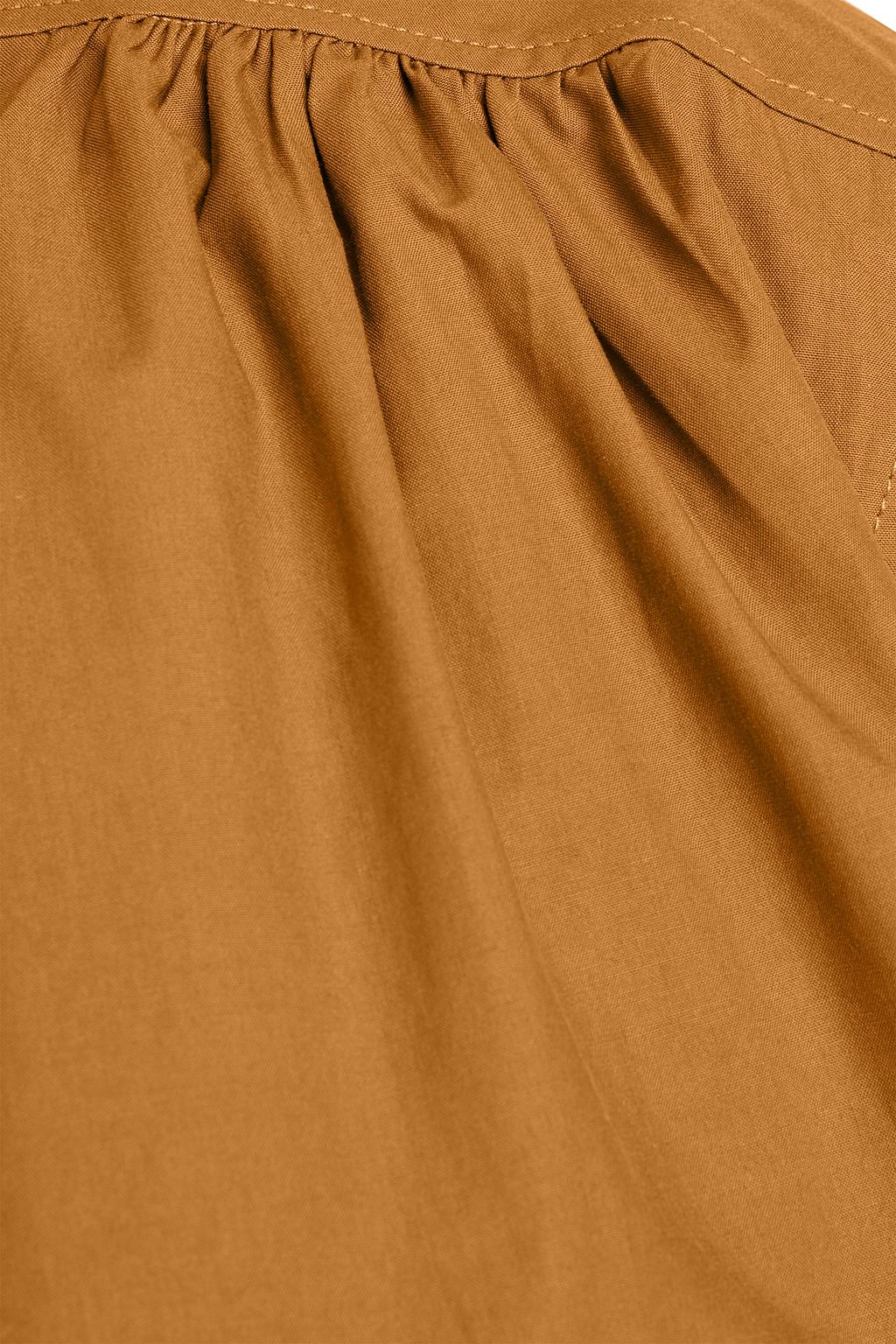 OFFICINE GÉNÉRALE Virginie belted gathered cotton-poplin shirt dress
