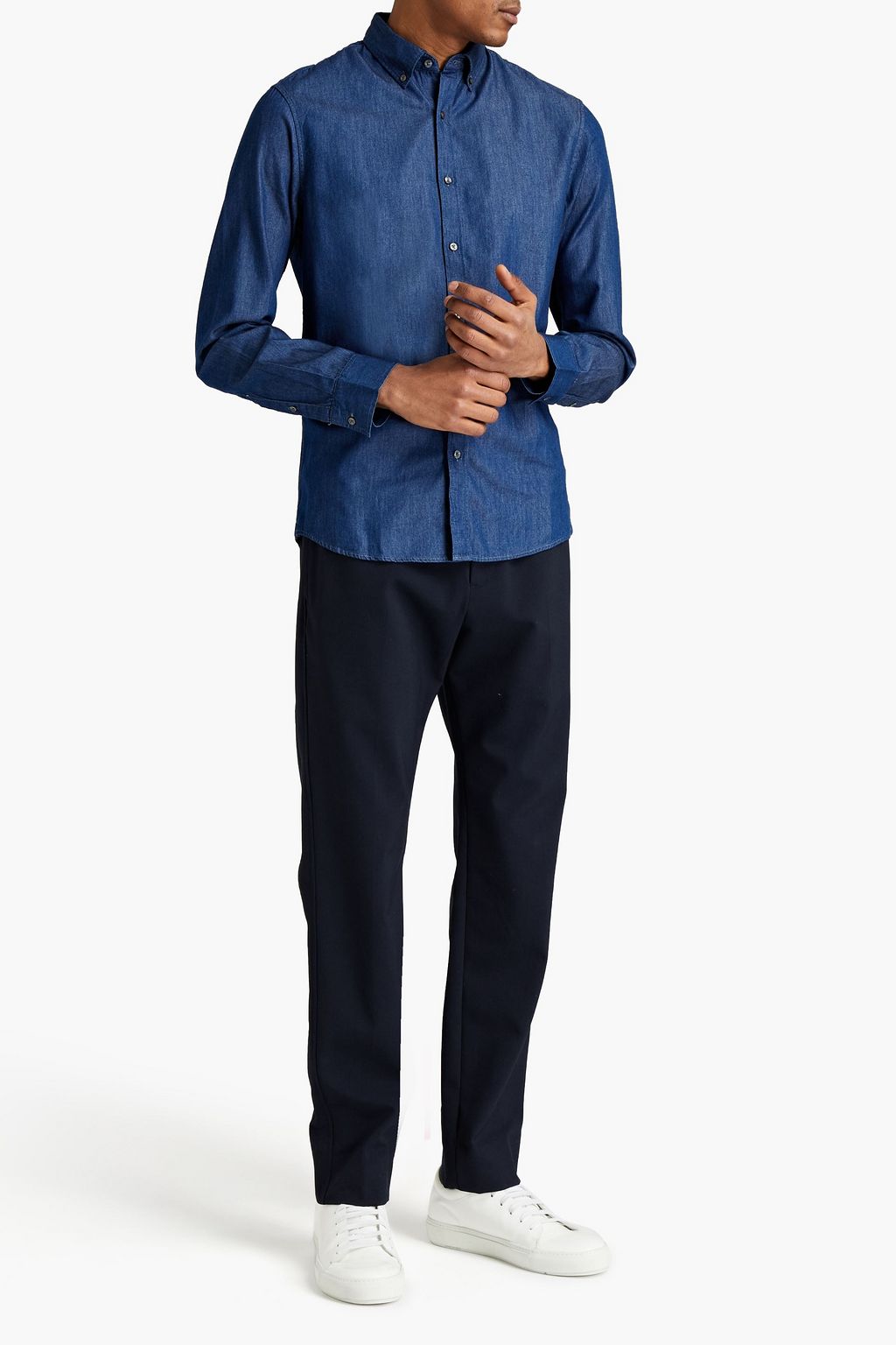 MICHAEL KORS Cotton-chambray shirt