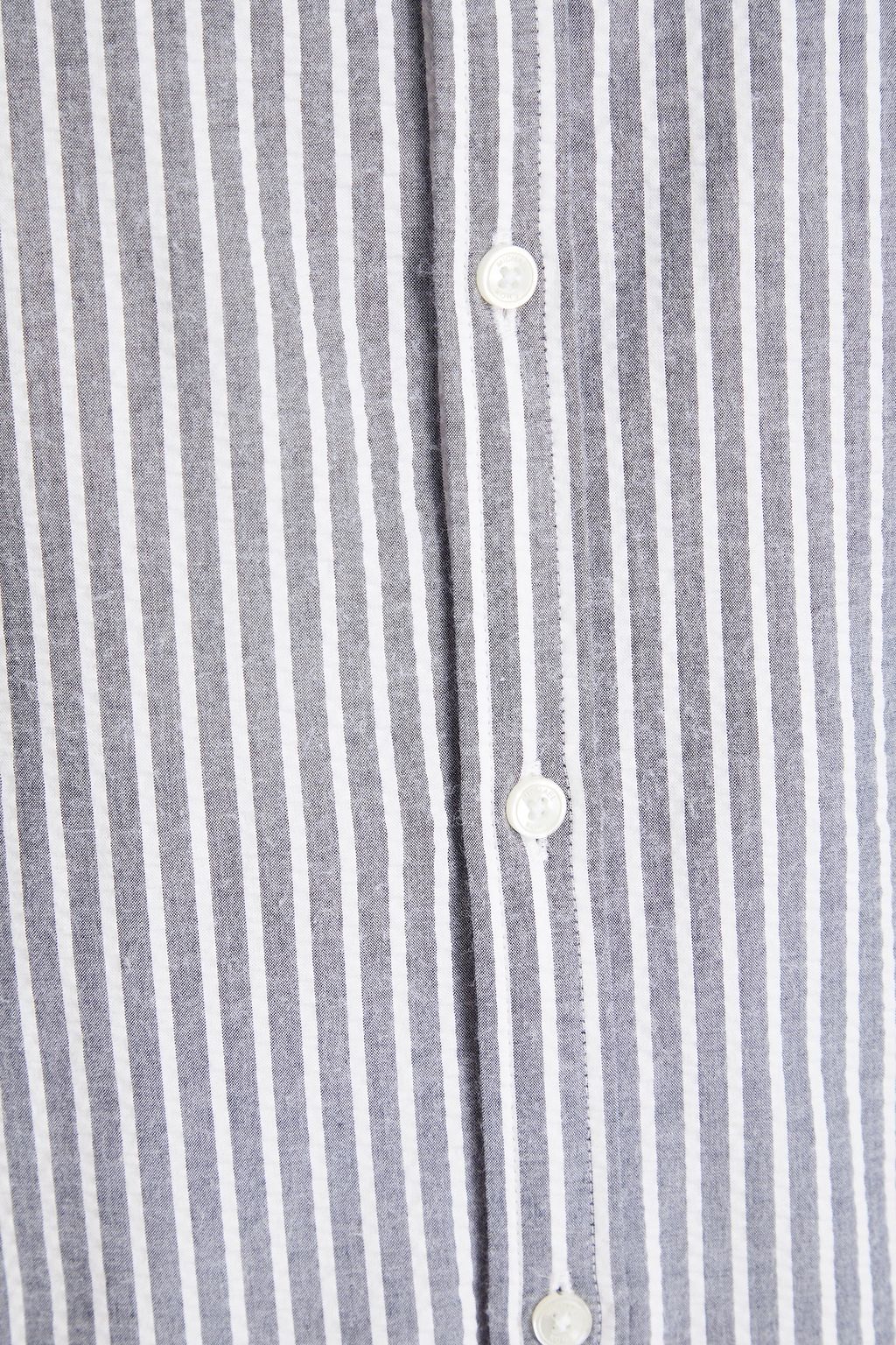 MICHAEL KORS Striped cotton-blend seersucker shirt