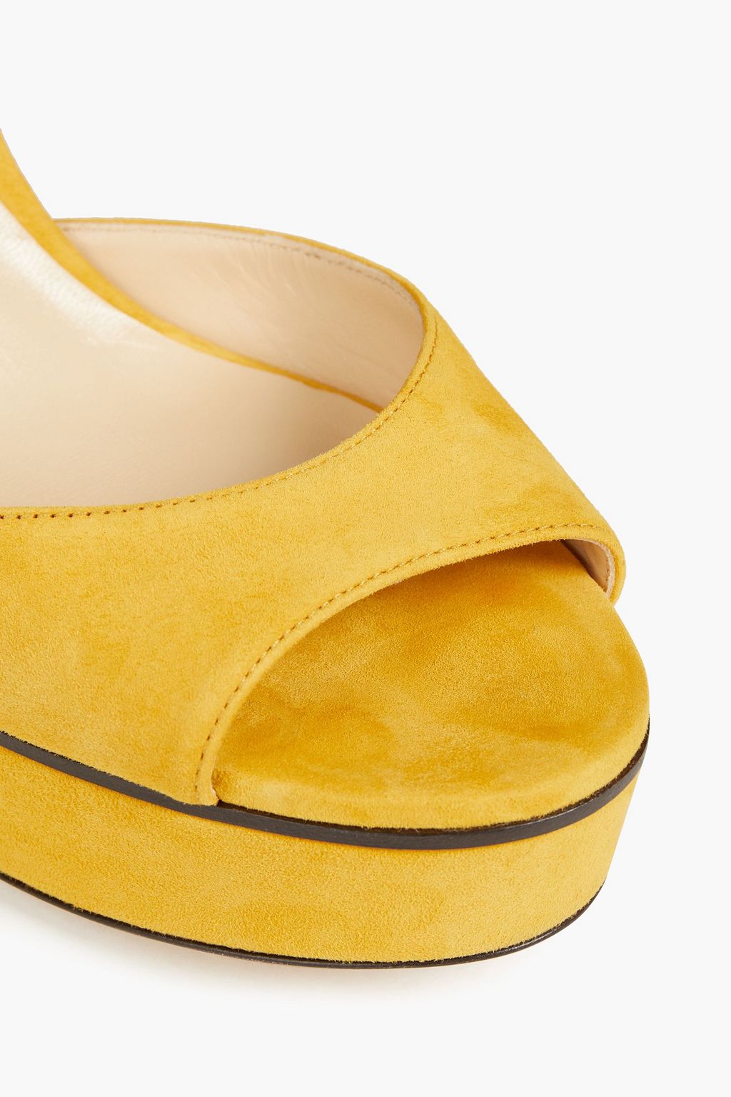 JIMMY CHOO Peachy 105 suede platform sandals
