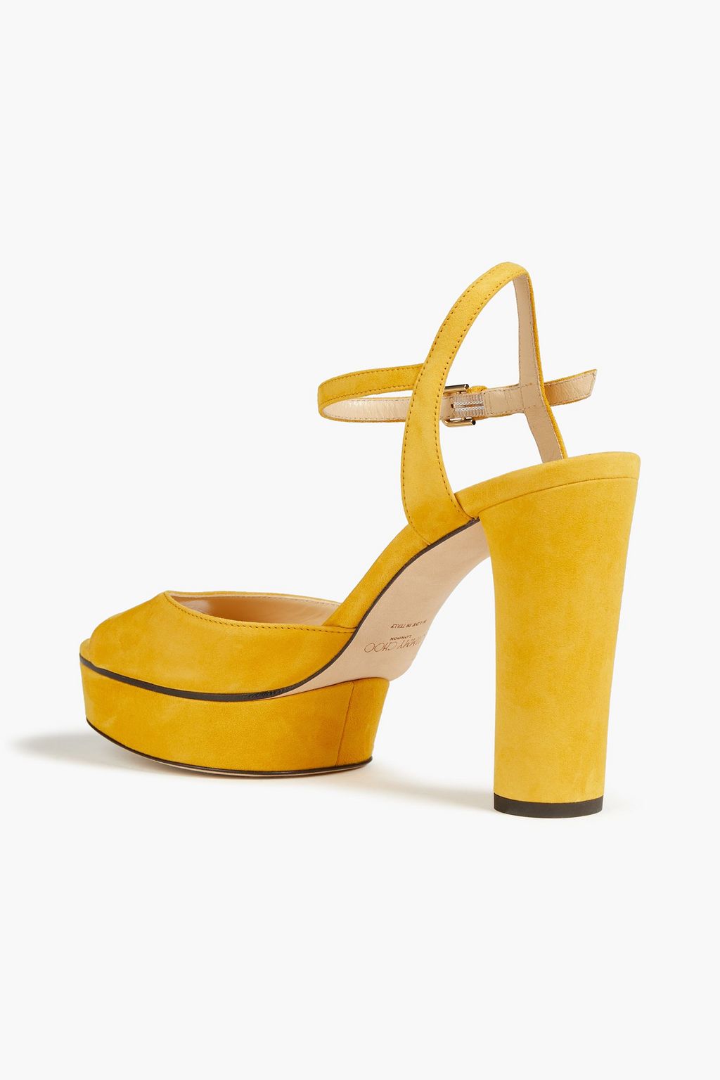 JIMMY CHOO Peachy 105 suede platform sandals