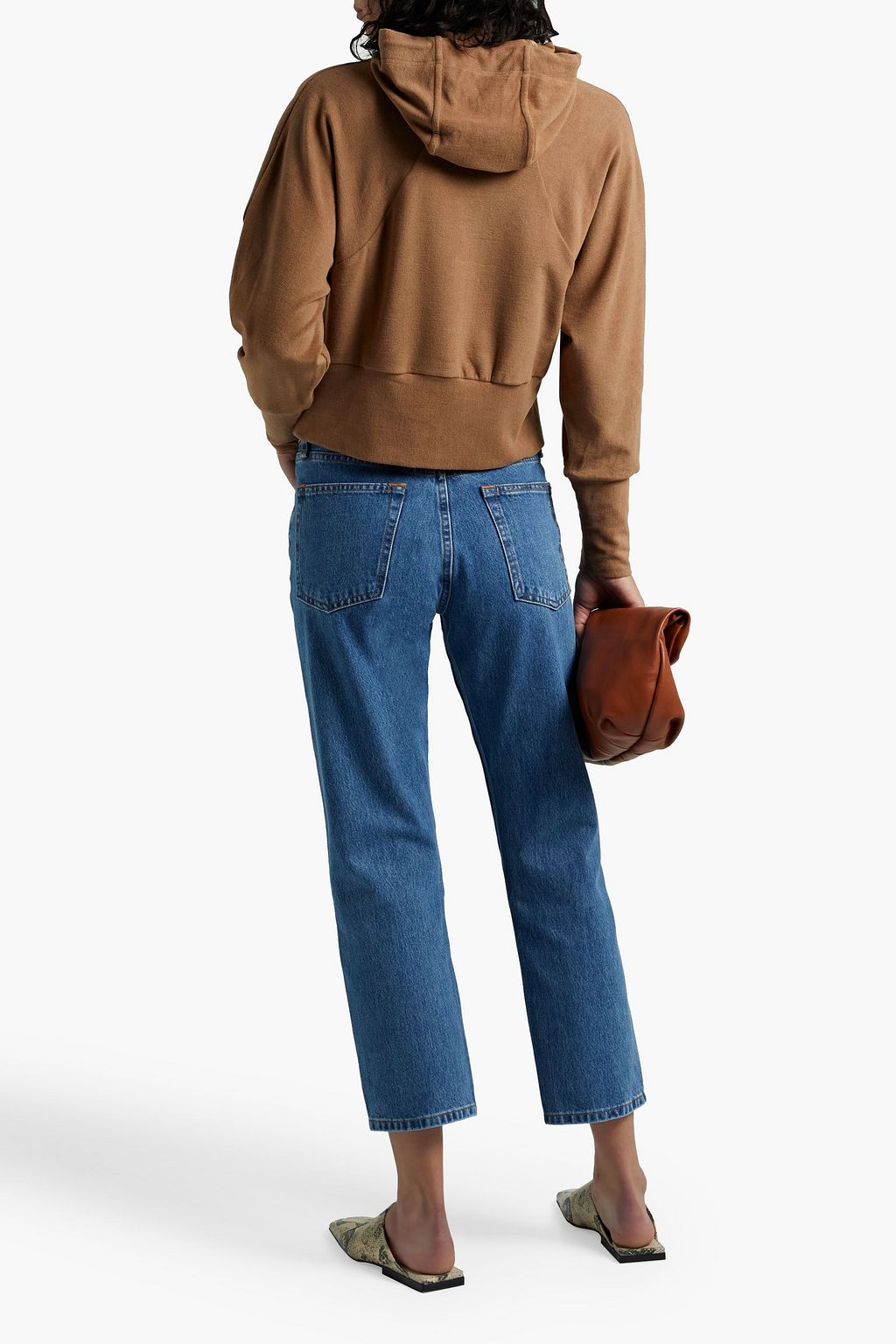 WALTER BAKER Lolita velour hooded sweatshirt