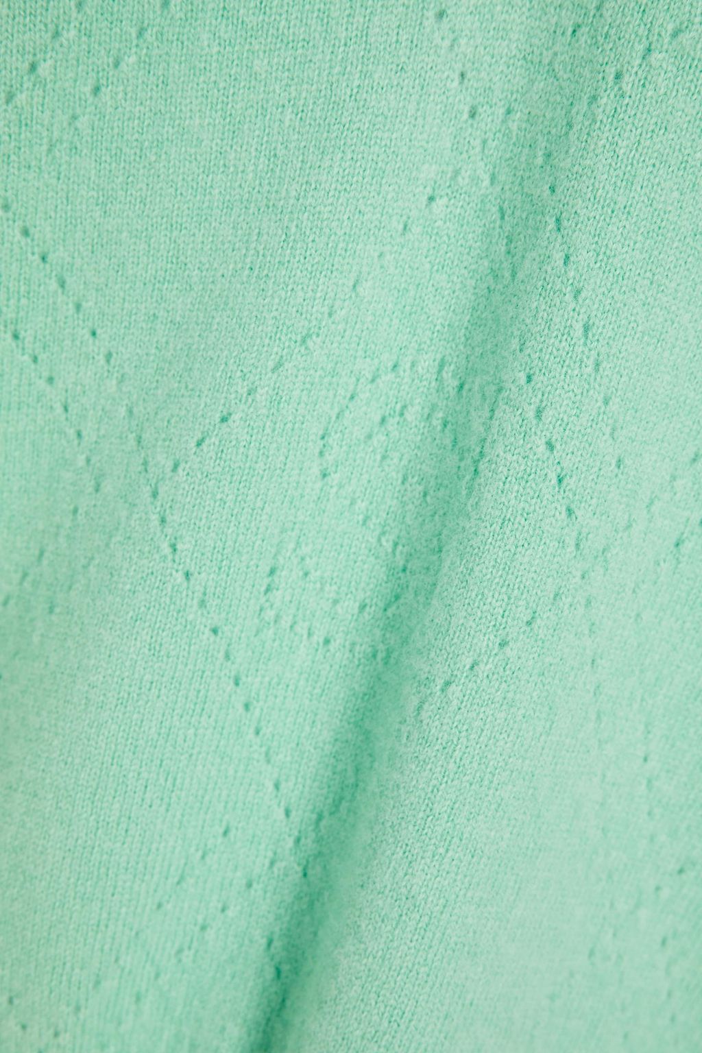 SANDRO Pointelle-knit wool and cashmere-blend sweater
