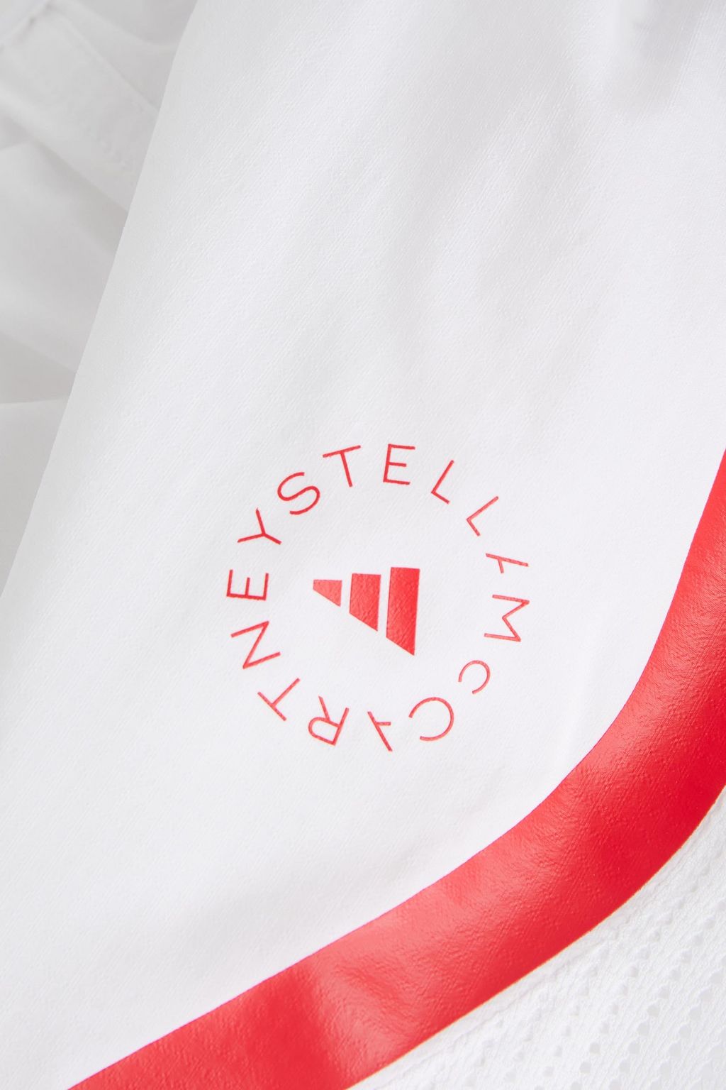 ADIDAS BY STELLA MCCARTNEY Mesh-paneled printed shell shorts