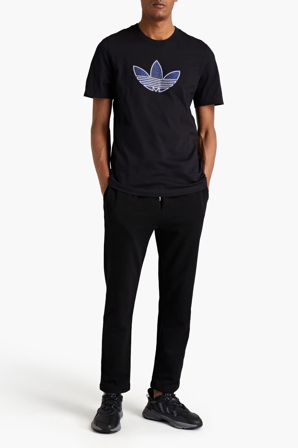 ADIDAS ORIGINALS Infill printed cotton-jersey T-shirt