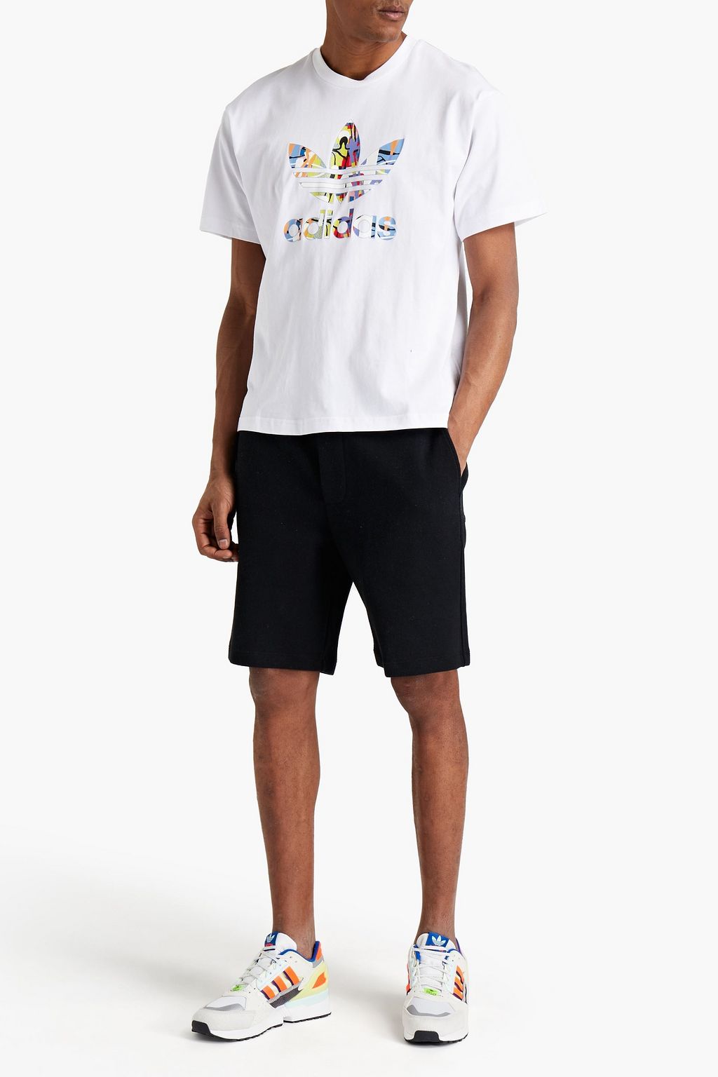 ADIDAS ORIGINALS Love Unites Trefoil printed cotton-jersey T-shirt