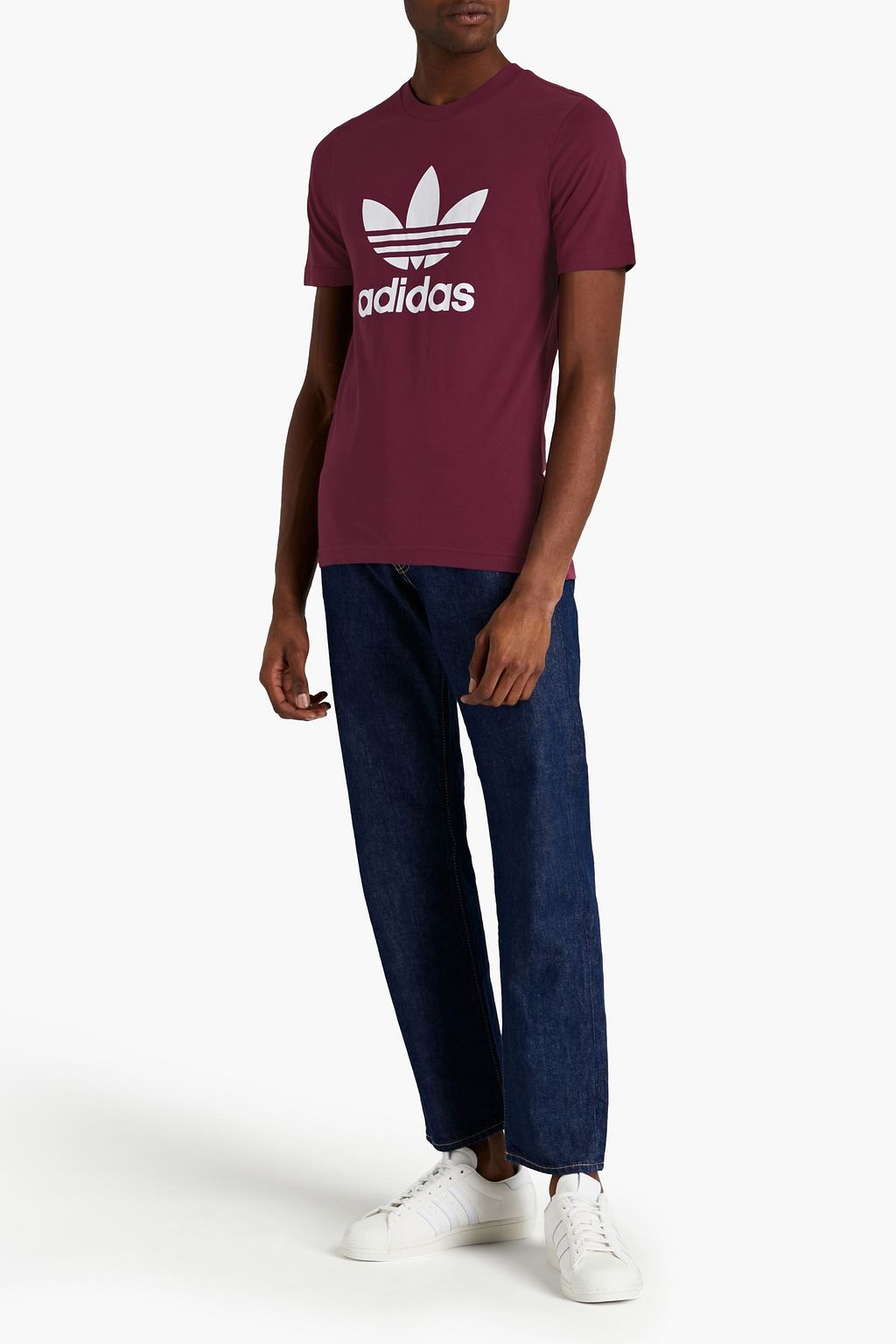 ADIDAS ORIGINALS Trefoil logo-print cotton-jersey T-shirt