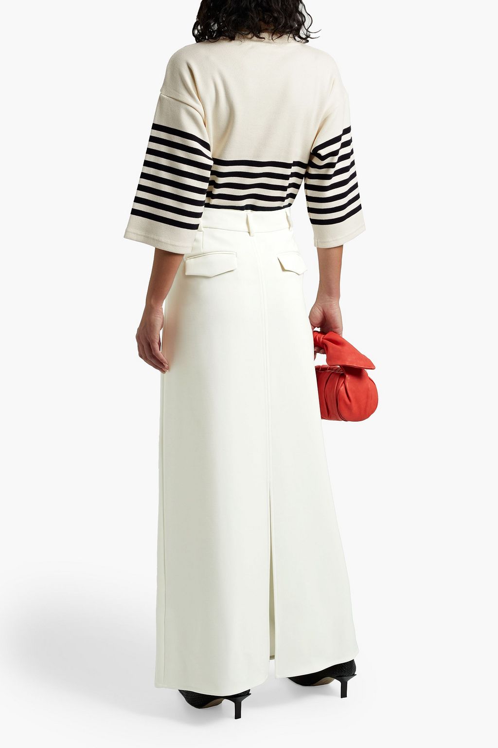 VICTORIA, VICTORIA BECKHAM Stretch-faille maxi skirt
