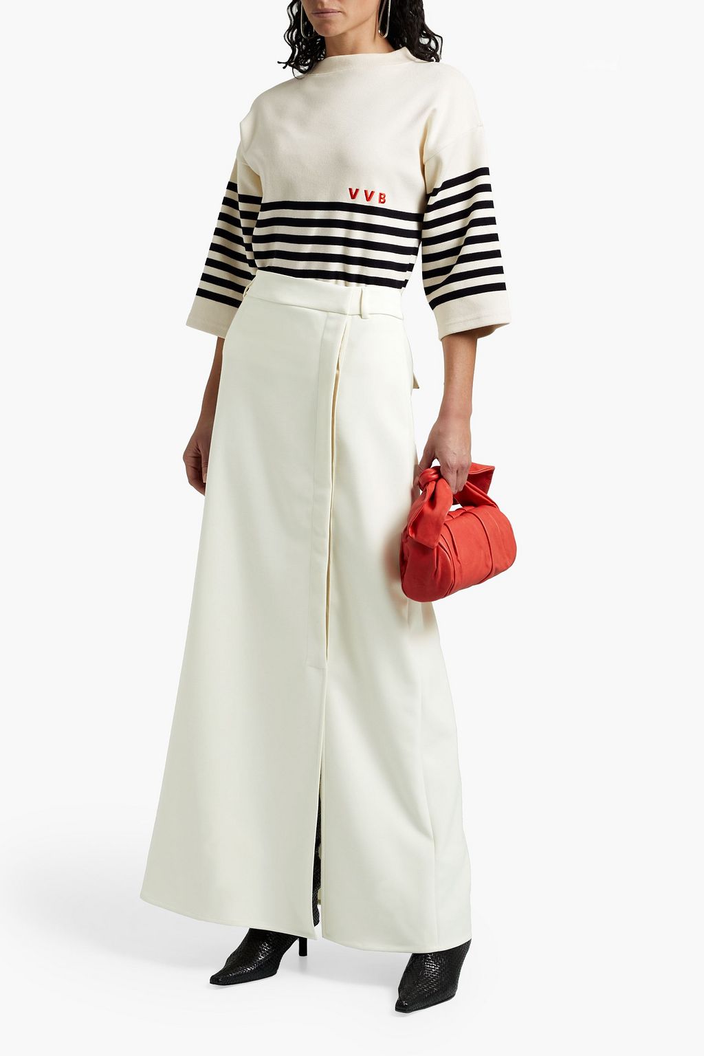 VICTORIA, VICTORIA BECKHAM Stretch-faille maxi skirt