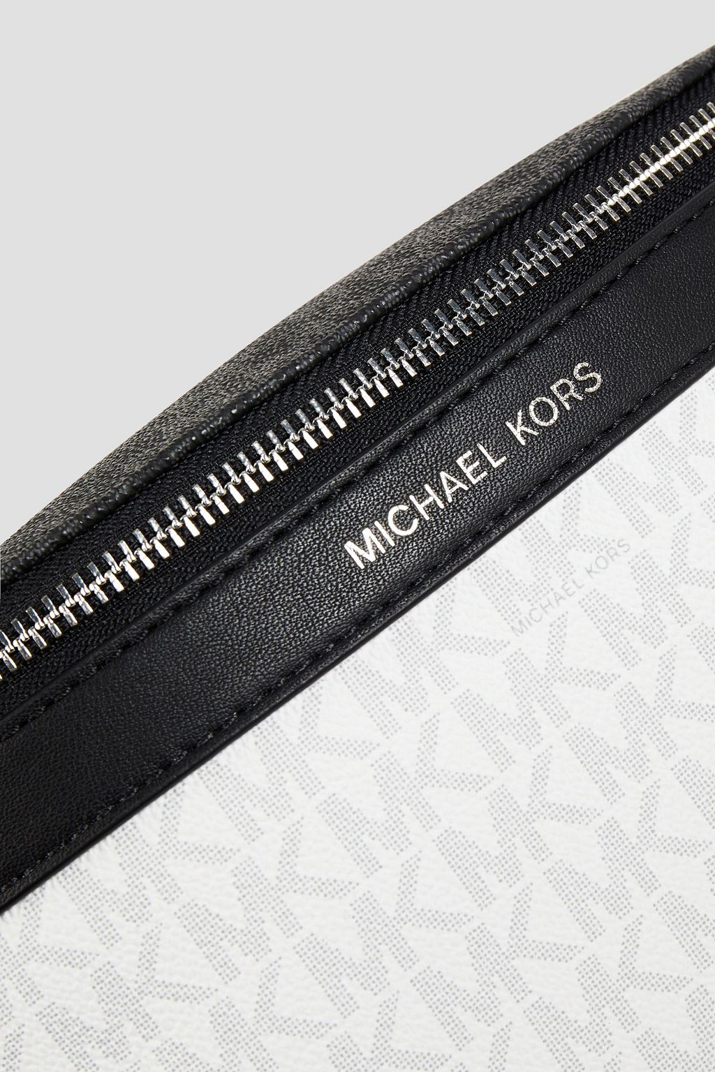 MICHAEL KORS ロゴプリントフェイクテクスチャードレザー&メッシュ ベルトバッグ