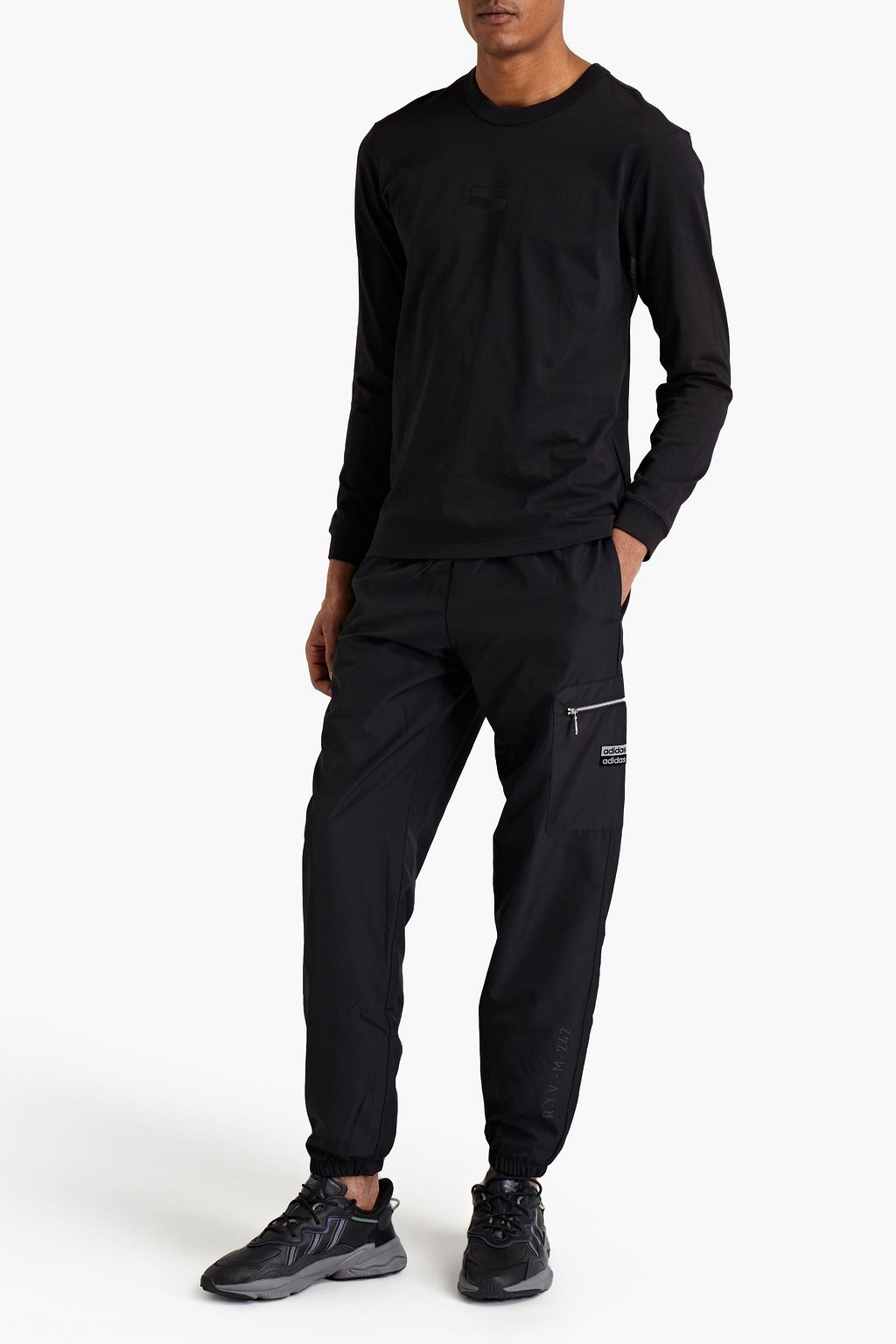 ADIDAS ORIGINALS Tapered printed shell pants