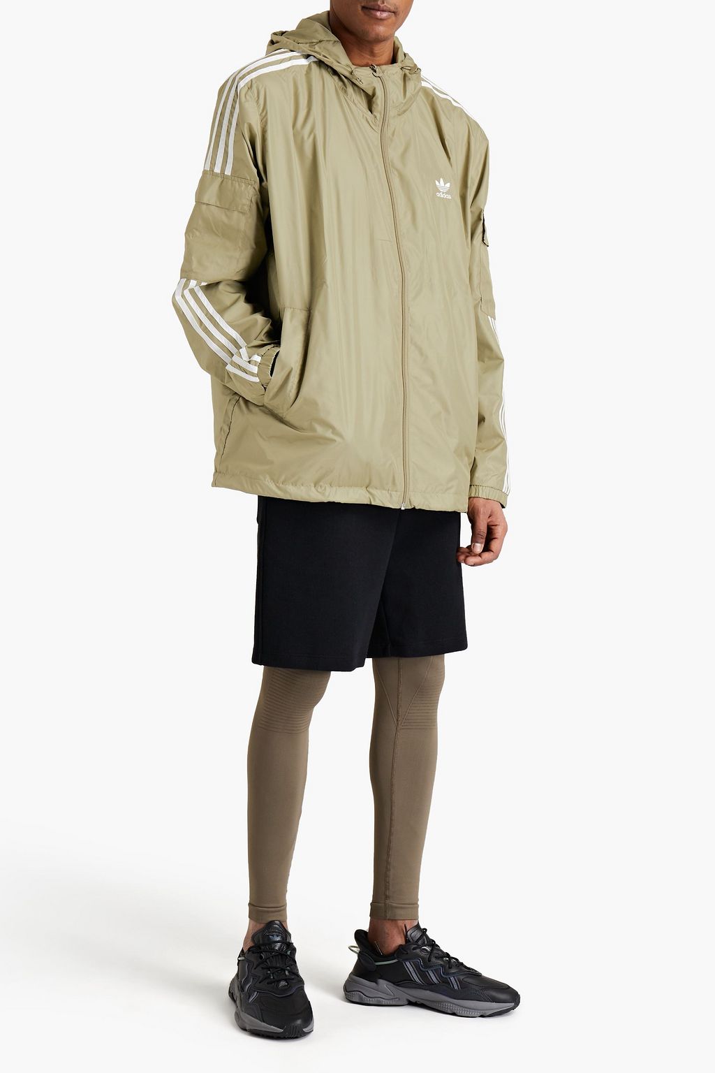ADIDAS ORIGINALS 3-Stripes shell hooded jacket