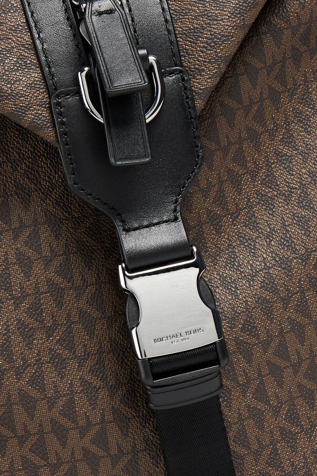 MICHAEL KORS Logo-print faux textured-leather duffle bag