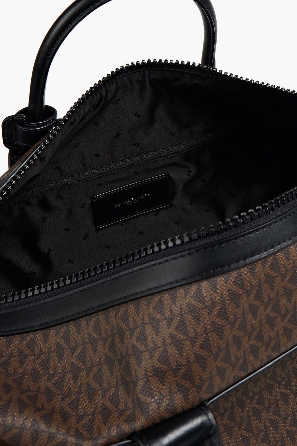 MICHAEL KORS Logo-print faux textured-leather duffle bag