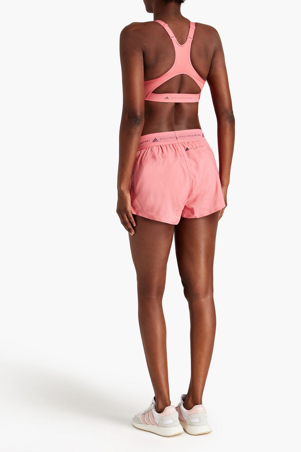ADIDAS BY STELLA MCCARTNEY Truepace mesh-paneled shell shorts