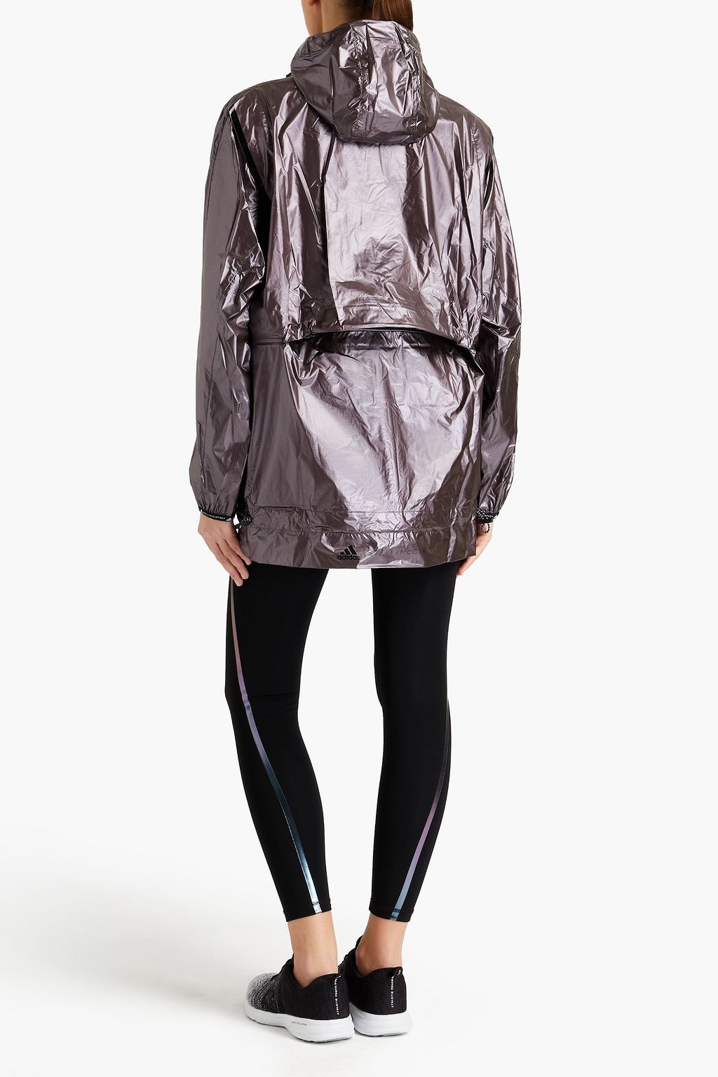 ADIDAS BY STELLA MCCARTNEY TruePace metallic shell hooded jacket