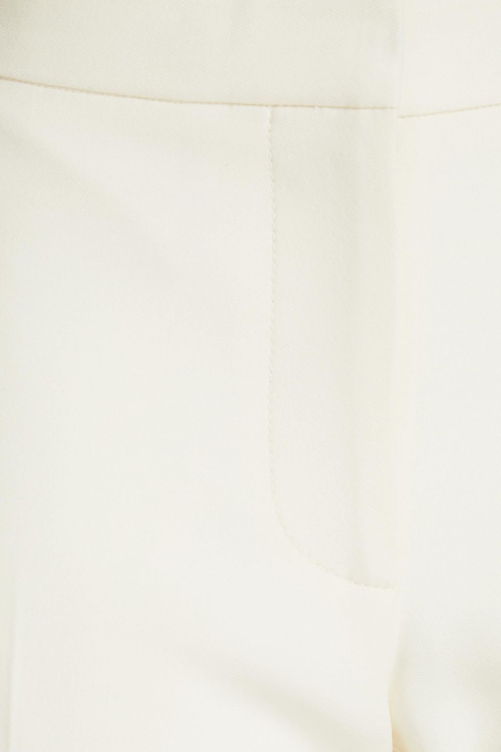 MCQUEEN Lace-trimmed crepe slim-leg pants