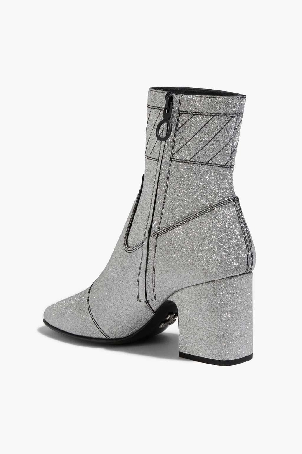 OFF-WHITE™ Glittered woven ankle boots
