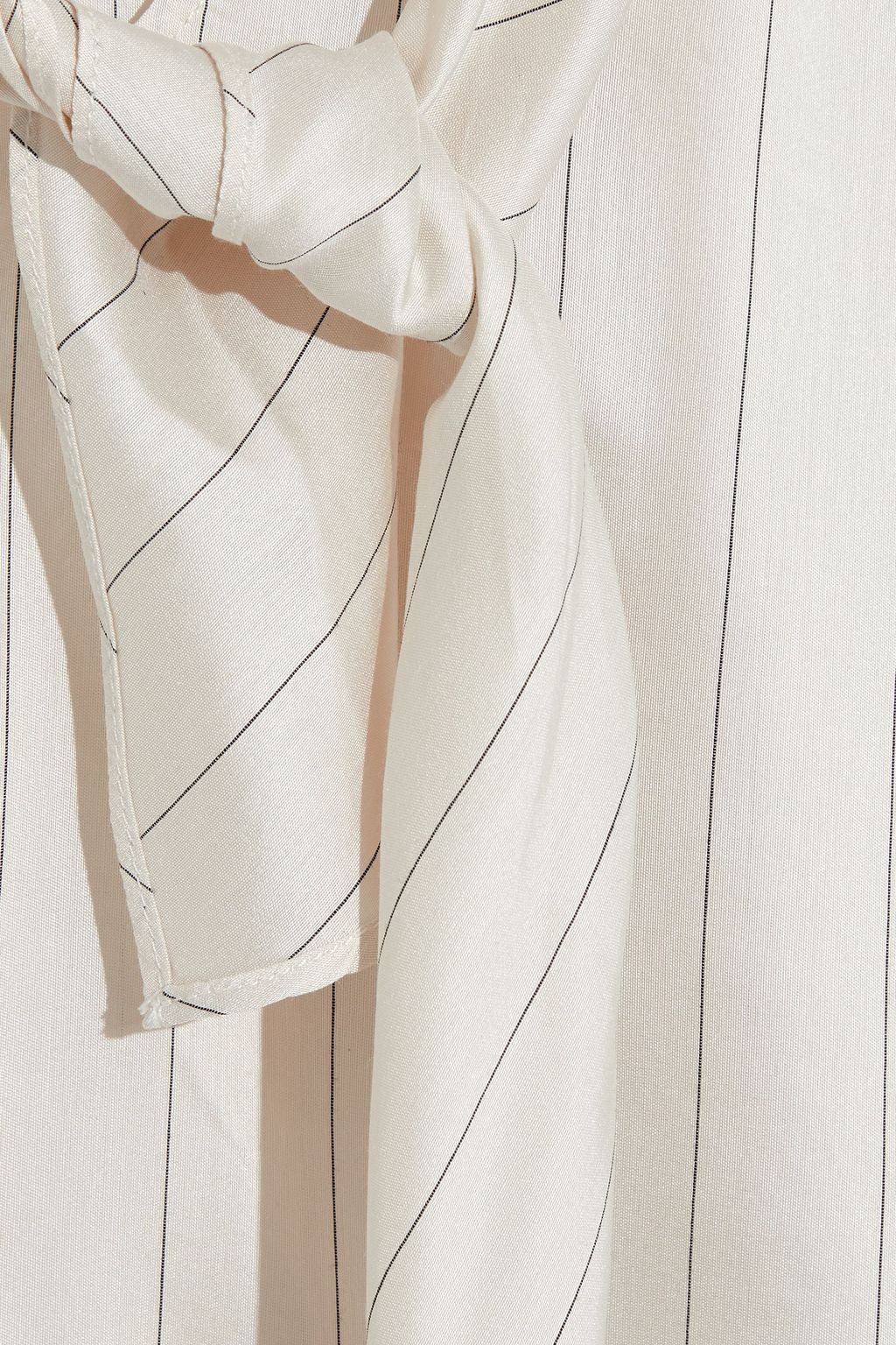 IRO Projet tie-front striped voile top