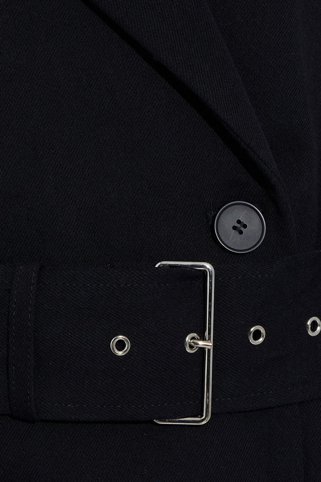 IRO Polka belted cotton and linen-blend twill jacket