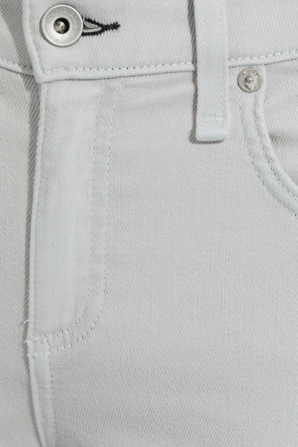 RAG & BONE Cate halbhohe Skinny Jeans in ausgewaschener Optik