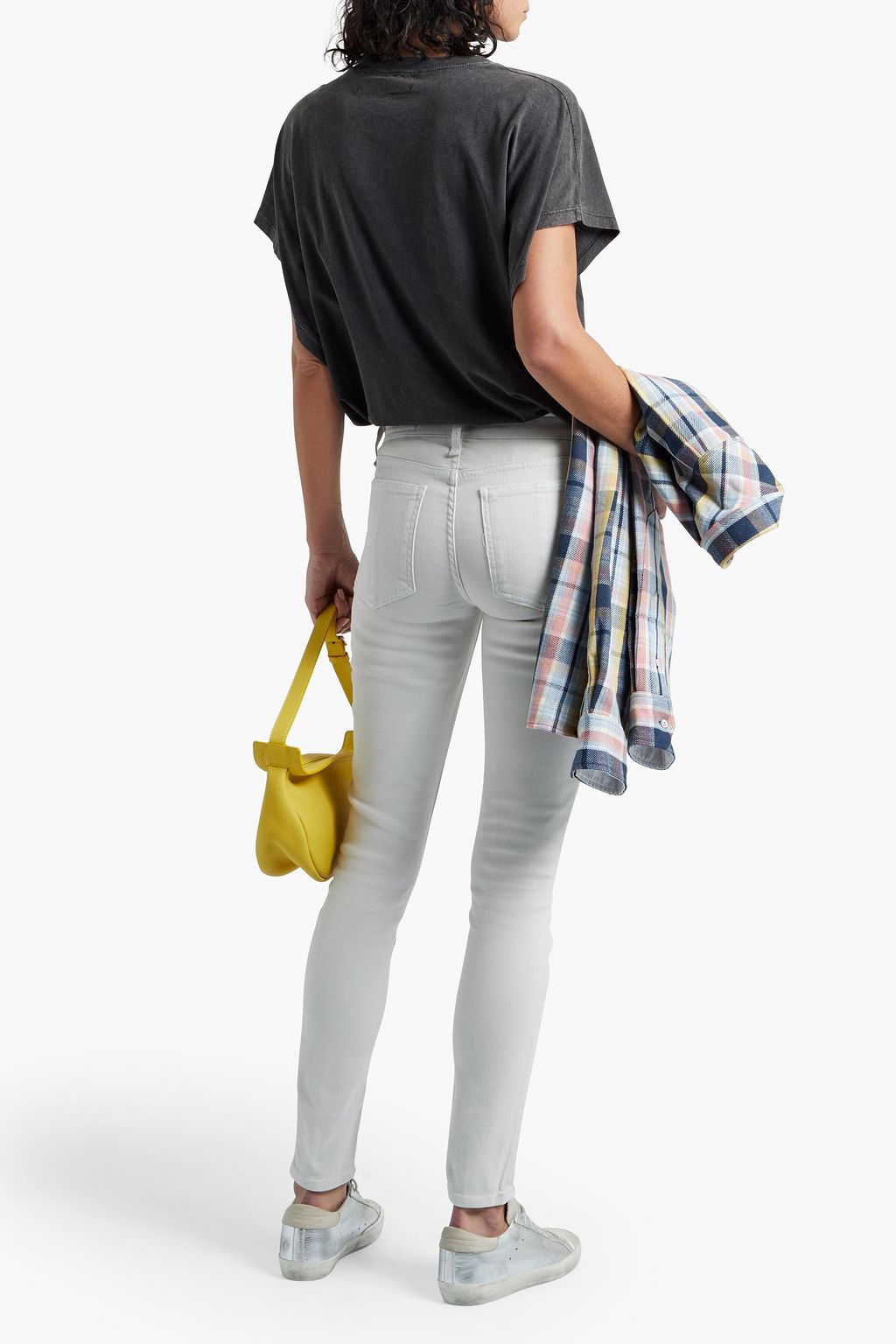 RAG & BONE Cate halbhohe Skinny Jeans in ausgewaschener Optik
