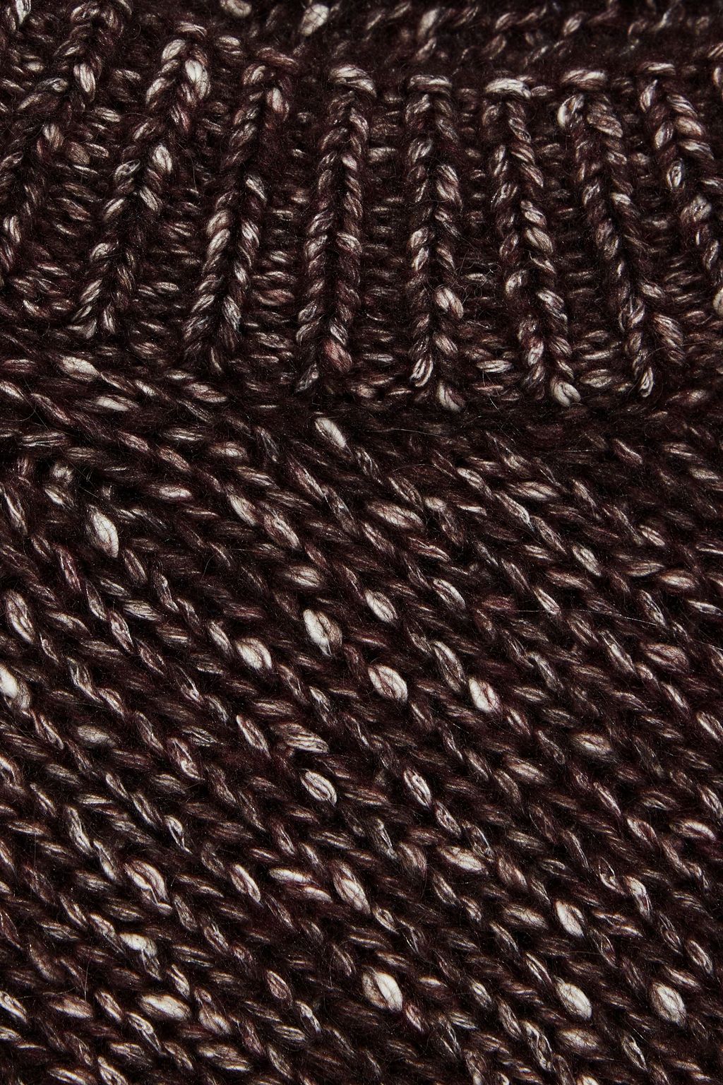THEORY Marled knitted cotton-blend sweater