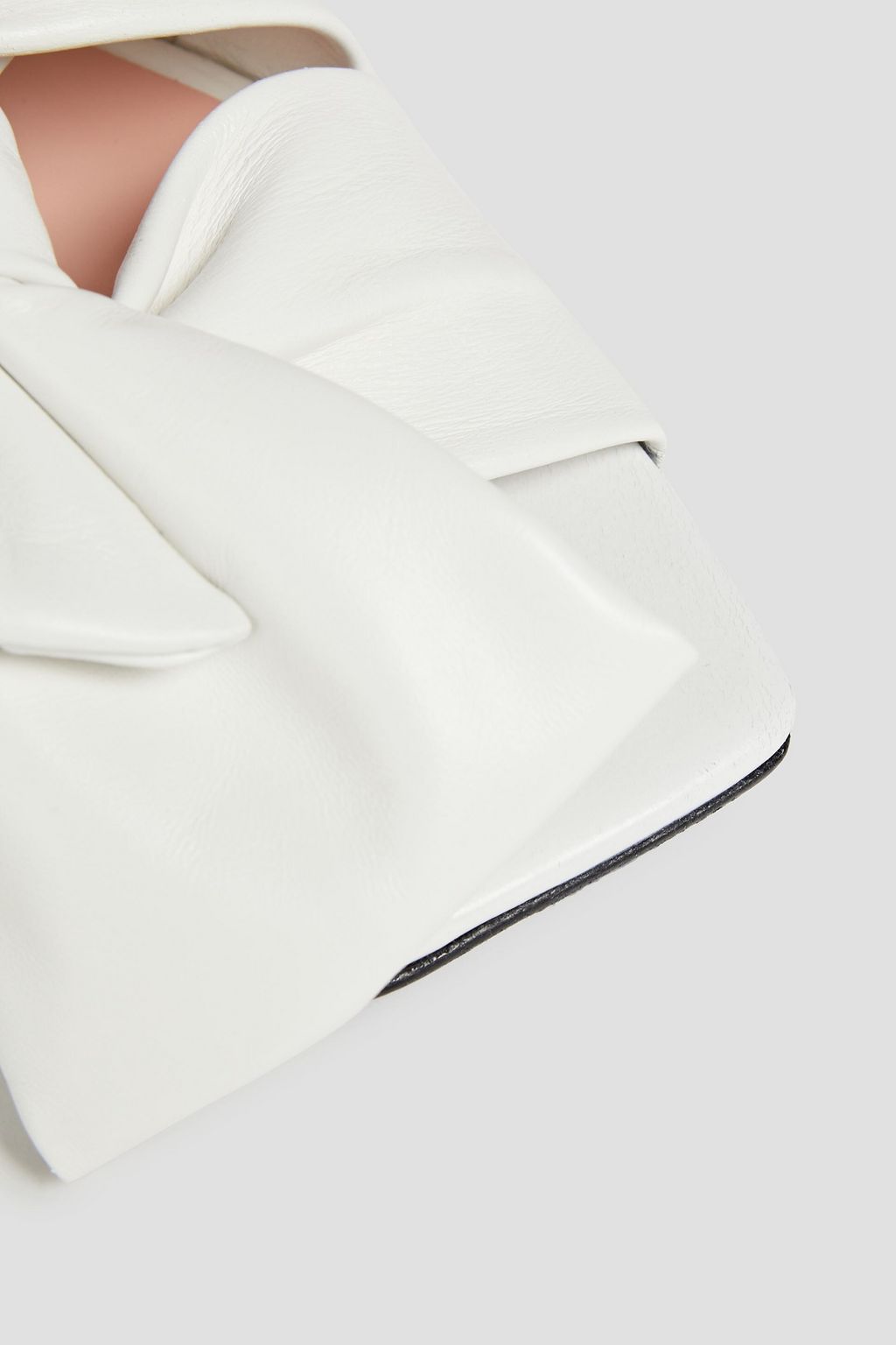 MSGM Bow-embellished leather slides