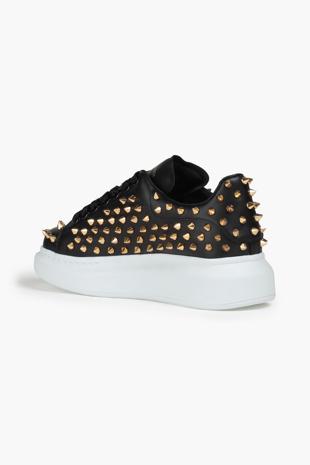 ALEXANDER MCQUEEN Studded leather sneakers | THE OUTNET