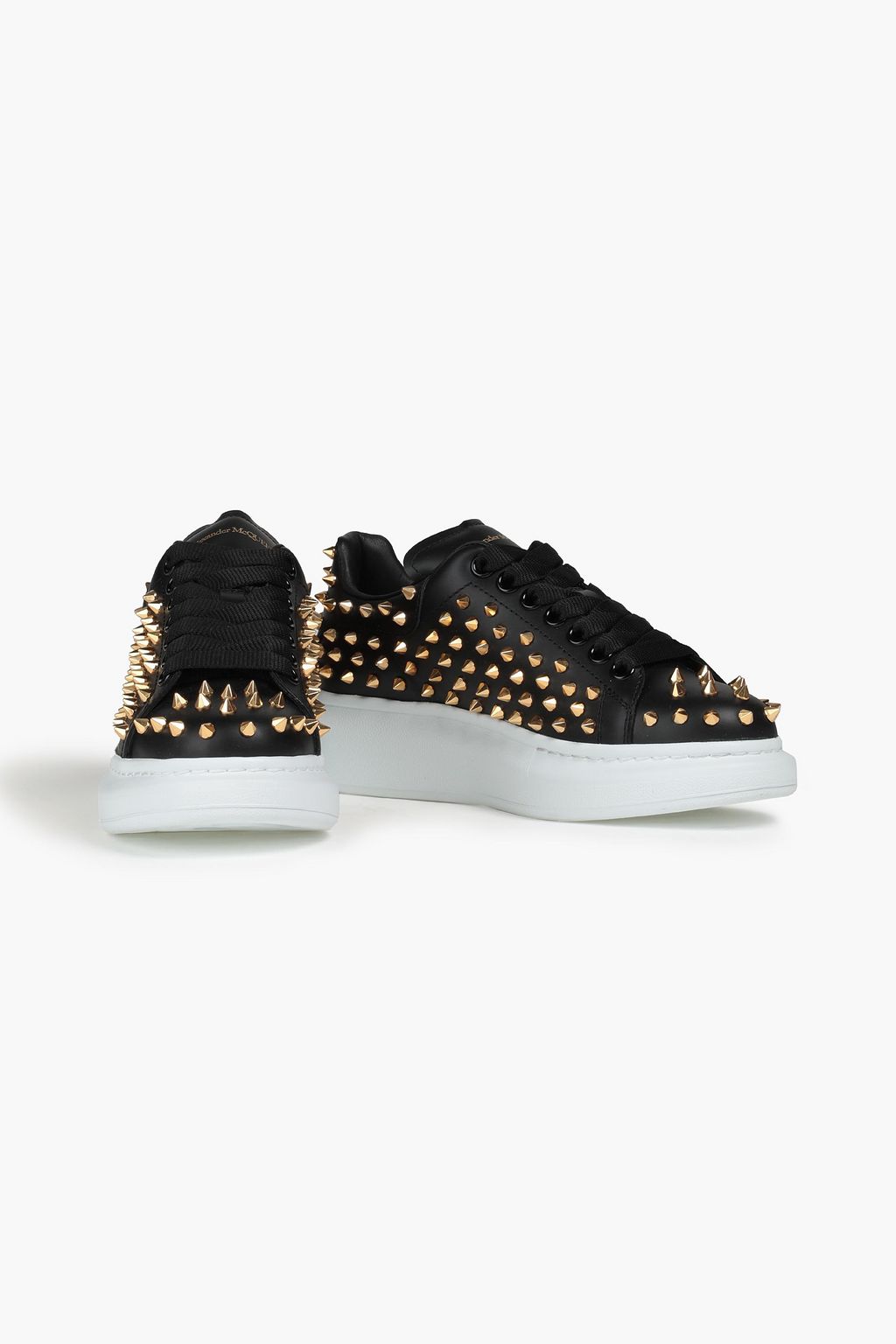 ALEXANDER MCQUEEN Studded leather sneakers | THE OUTNET