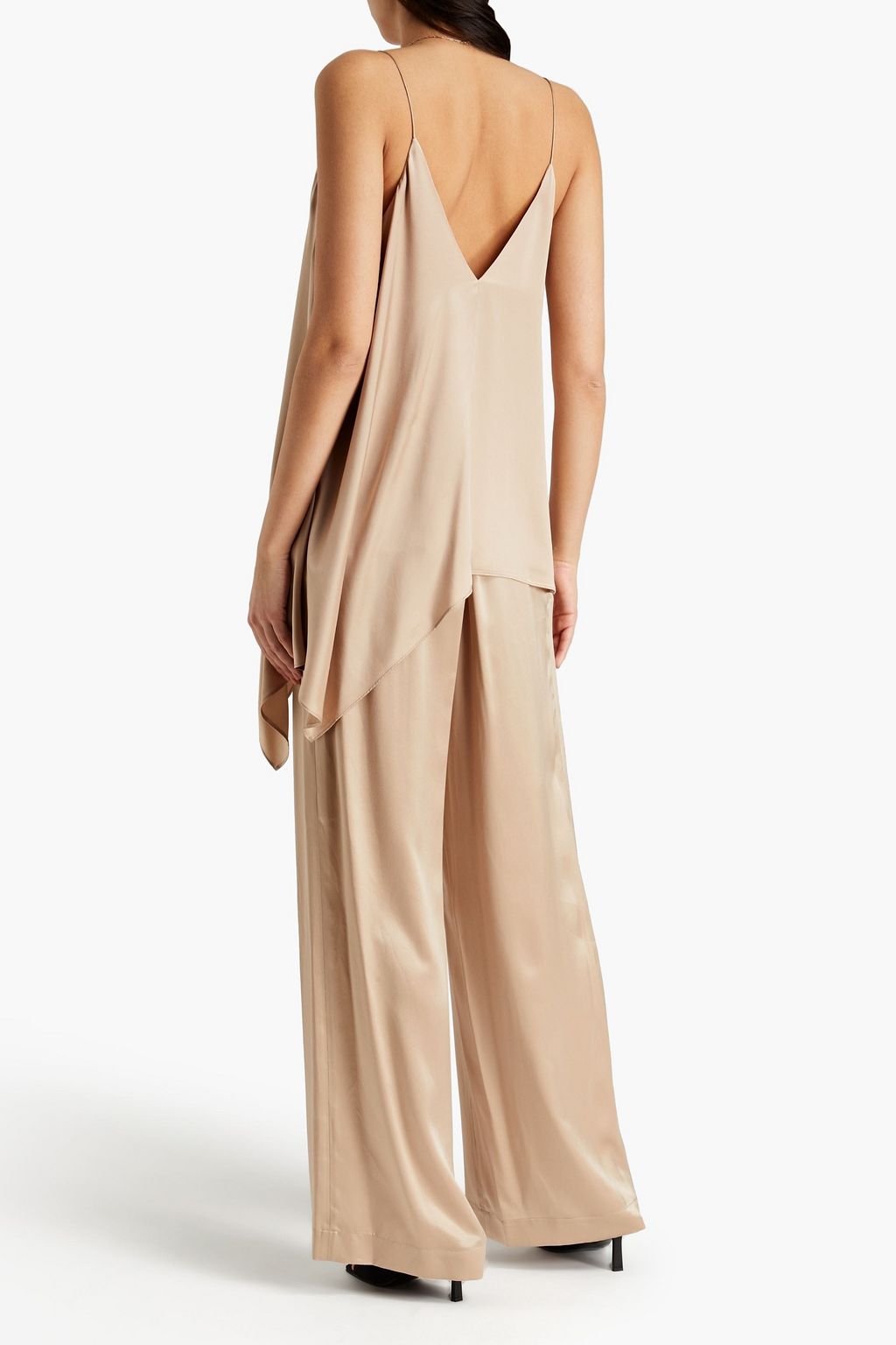 JOSEPH Tawn silk-satin wide-leg pants