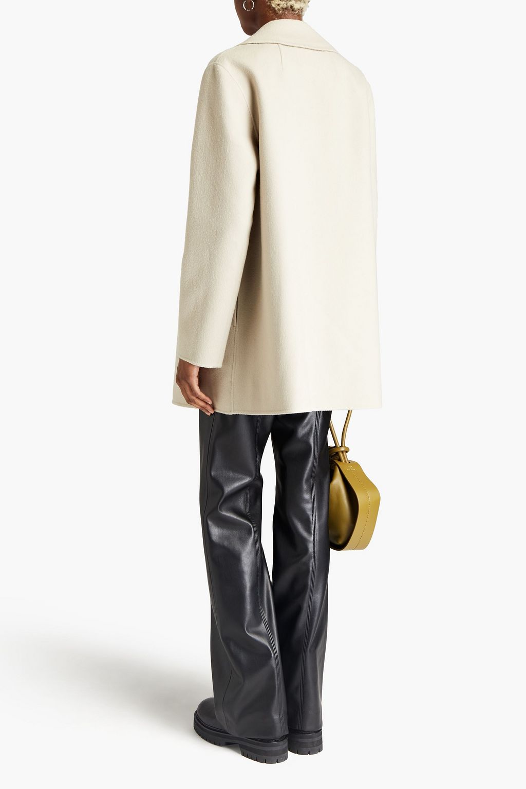 THEORY Brushed wool and cashmere-blend felt coat