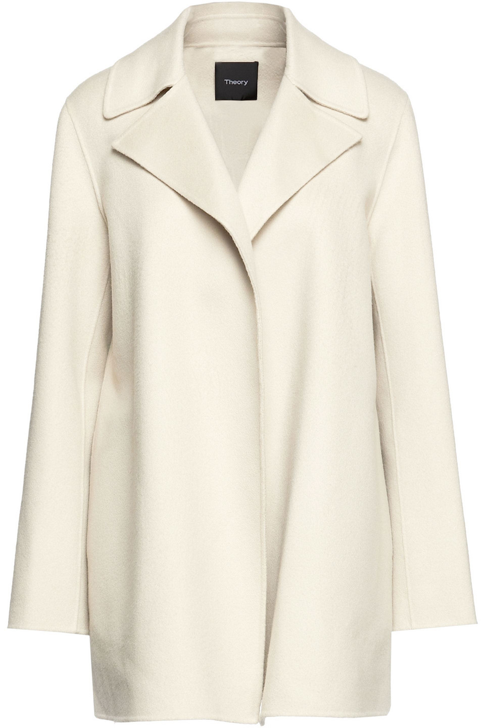 Brushed wool and cashmere-blend felt coat