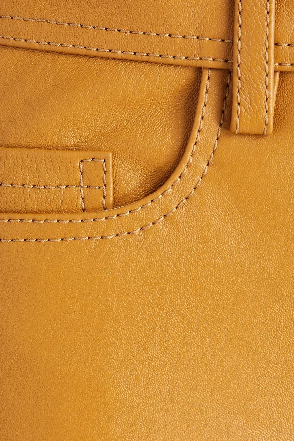 JOSEPH Teddy leather slim-leg pants