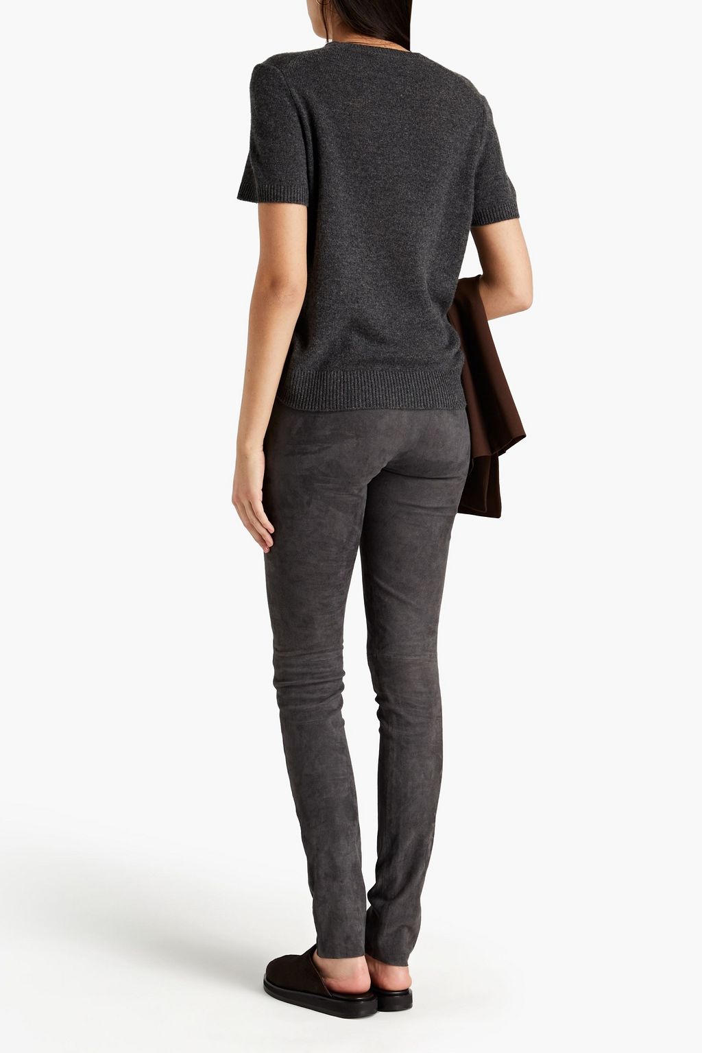 JOSEPH Suede leggings