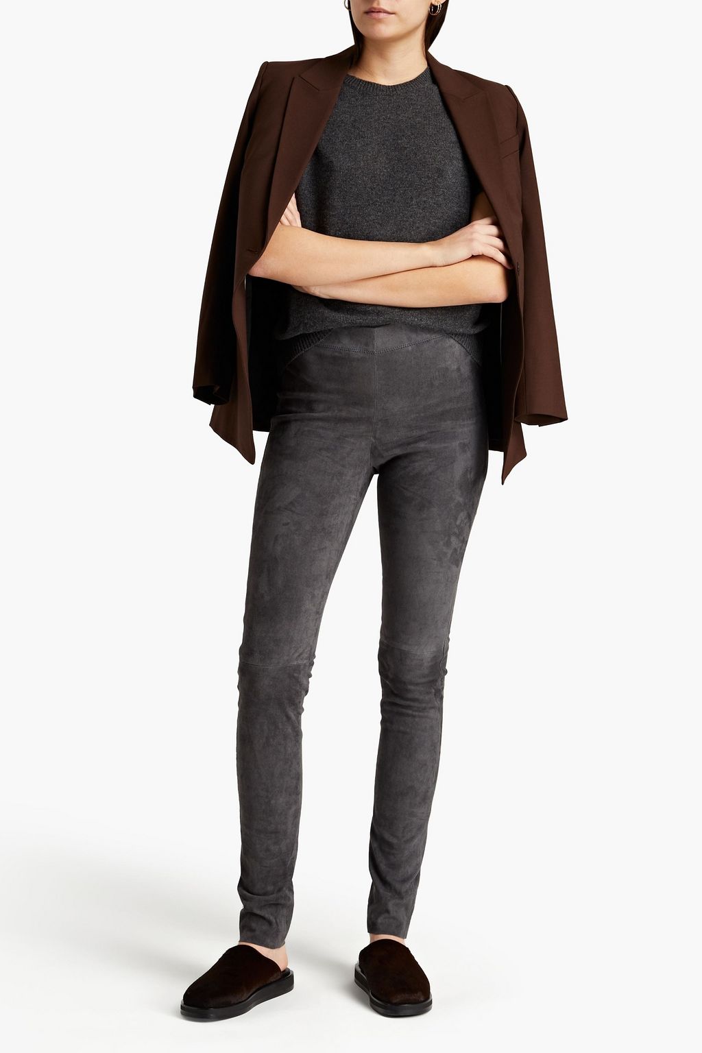 JOSEPH Suede leggings