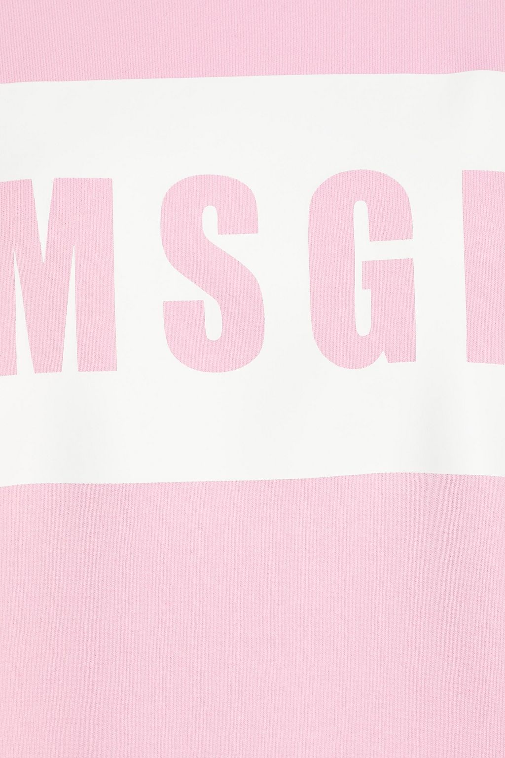 MSGM Printed French cotton-terry sweatshirt