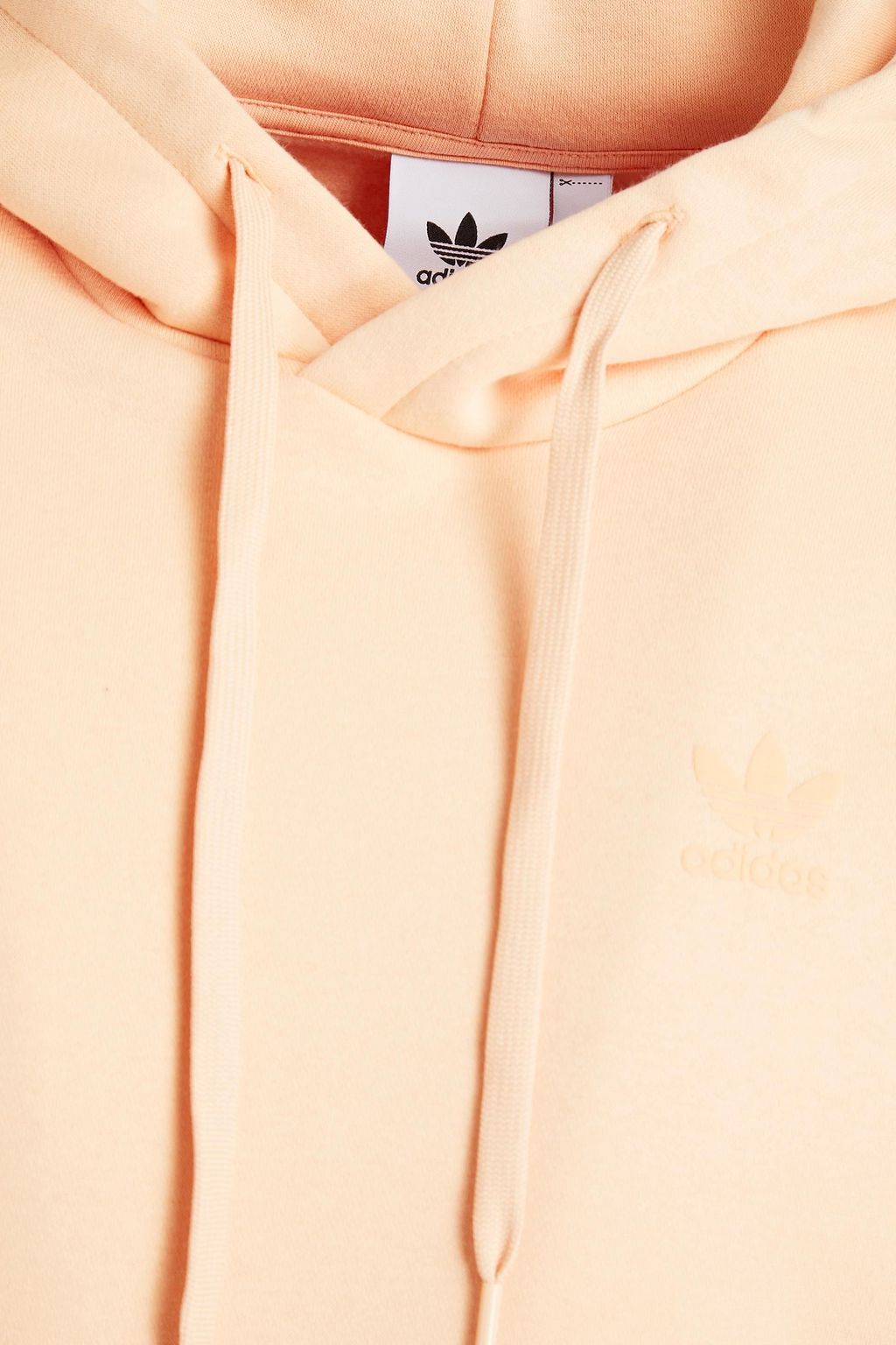 ADIDAS ORIGINALS Logo-print cotton-blend fleece hoodie
